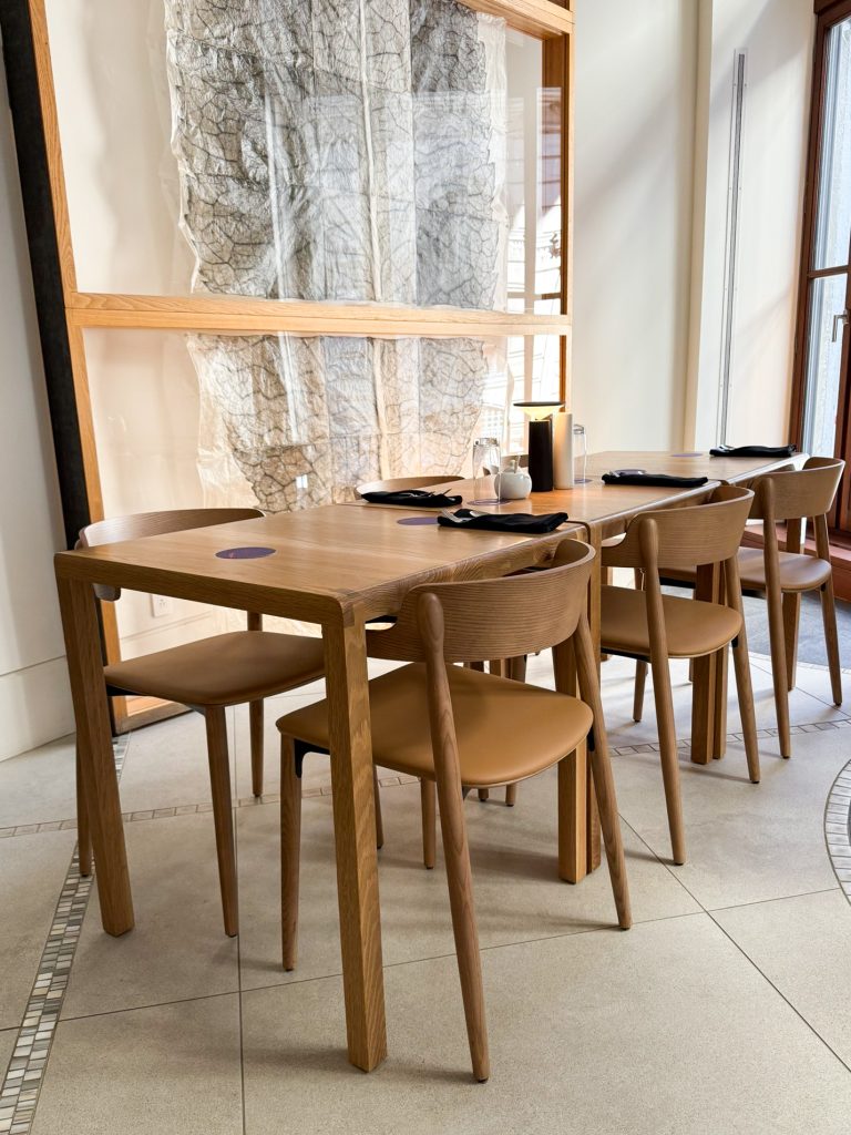Hôtel Gault furnished by Espace Cabdéco. Nemea chairs by Pedrali. 
